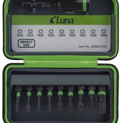 10osaline otsakukomplekt Impact TORX Luna | Käsitööriistad>Kruvikeerajad>Otsakute komplektid | Luna Tools | Trollo.ee | Üle 10 000 toote