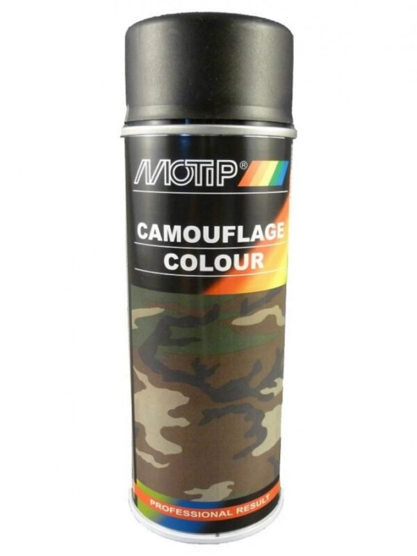 Maskeerimisvärv Camouflage RAL 9021 must 400ml, Motip