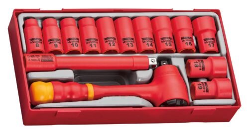 14-osaline 3/8" padrunikomplekt Teng Tools TTV3814 1000V
