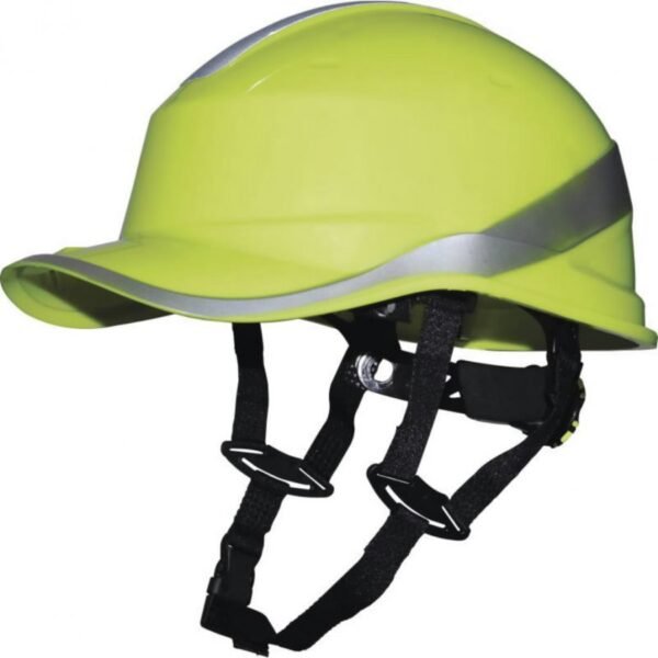 Kaitsekiiver Baseball, 1000 VAC/1500 VDC, Hi-Viz kollane DIAMOND V UP, Delta Plus