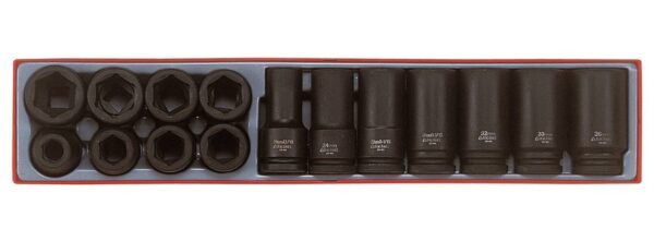 15osaline jõupadrunikomplekt 3/4'' nelikantkinnitusega Teng Tools TTX9415