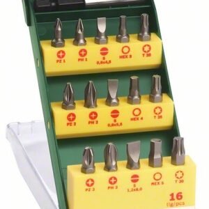 16-osaline kruvikeerajaotsakute komplekt | Käsitööriistad>Kruvikeerajad>Otsakute komplektid | Bosch | Trollo.ee | Üle 10 000 toote