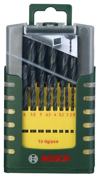 19-osaline HSS-R metallipuuride komplekt 1-10mm