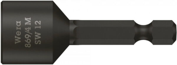 Padrunotsak 1/4´´ 869/4 M, Magnetiga, HEX 12,0×50,0, Wera