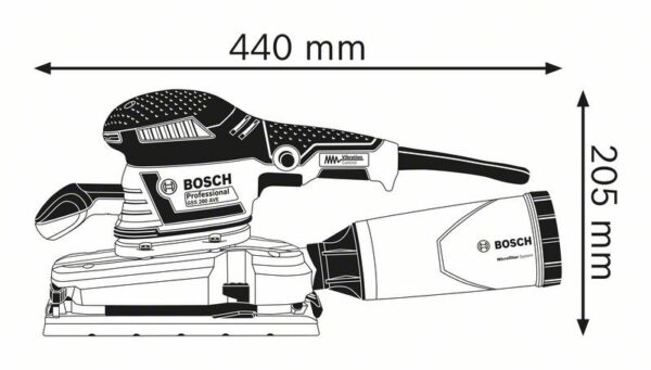Taldlihvija Bosch GSS 280 AVE