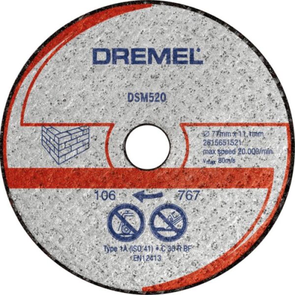 DREMEL Lõikeketas Müüritisele, 77mm DSM520