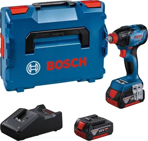 Akulöökmutrikeeraja/kruvikeeraja Bosch GDX 18V-210 C (2×5.0Ah, Laadija)