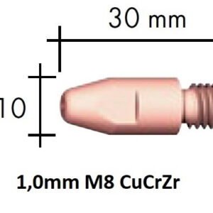 Kontaktsuudmik CuCrZr M8x30x10 - 1