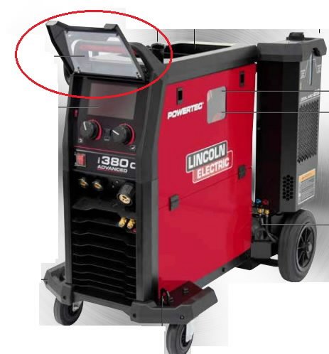 Kontrollpaneeli kaitsekate Powertec iC-le, Lincoln Electric