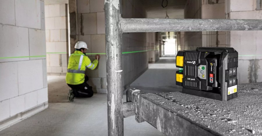 Ristjoonlaser LAX 500 G, roheline kiir komplekt, Stabila