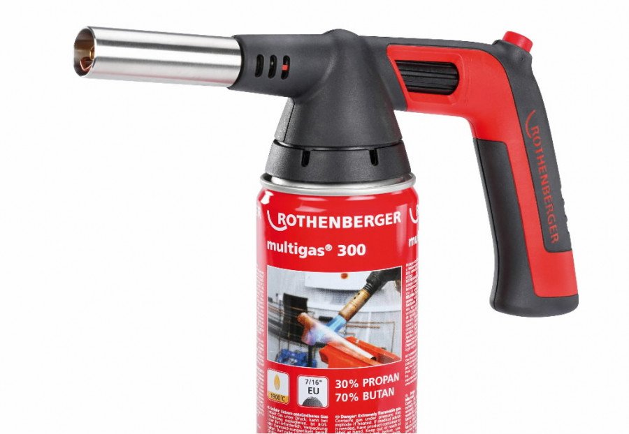 Gaasipõleti komplekt ROFIRE 4 PIEZO 1950/1800`C + Multigas 3, Rothenberger