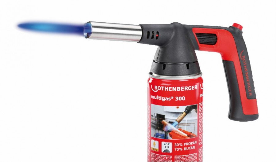 Gaasipõleti komplekt ROFIRE 4 PIEZO 1950/1800`C + Multigas 3, Rothenberger
