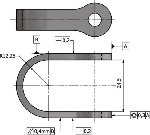 U-kinnitus poldiga