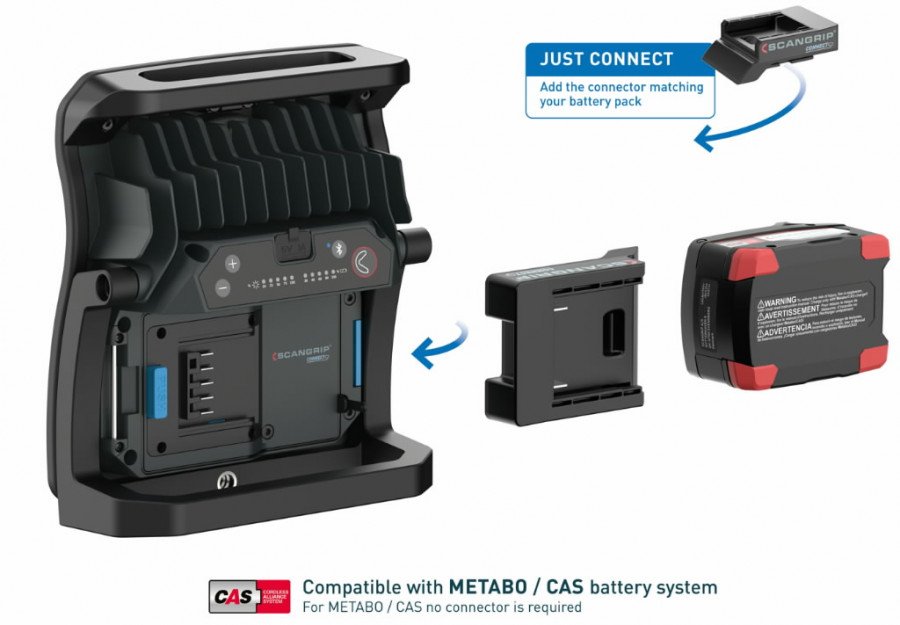 Akuga valgusti NOVA 4 CONNECT , 4000 lm, karkass CAS, Scangrip