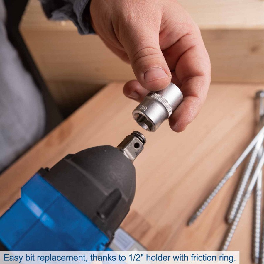 Akulöökmutrikeeraja BC-IW350-X, karkass, Scheppach