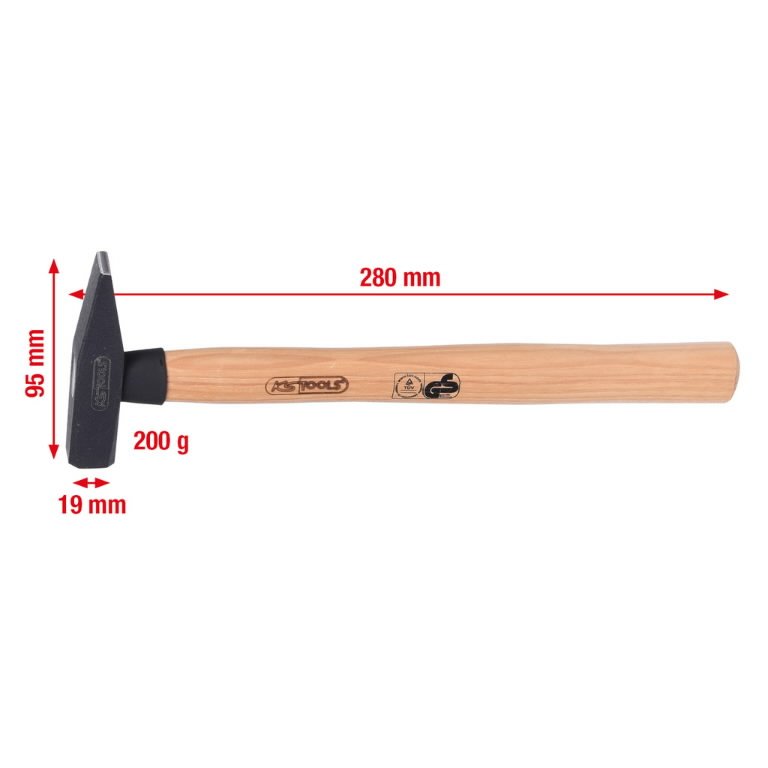 Lukksepavasar hikkoripuust varrega 200g, KS Tools