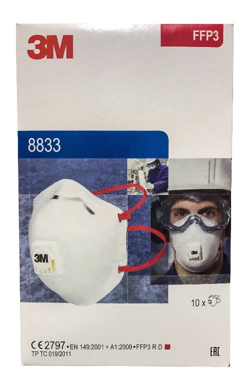 Respiraator, klapiga FFP3, 3M