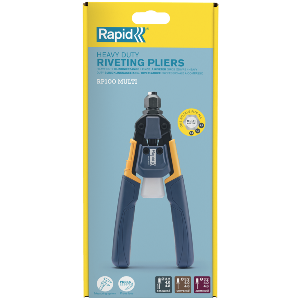 Needitangid RP100 Multi PressLess, kahe käe liigendiga, Rapid