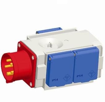 Adapter 400V 16A / 3x230V IP44