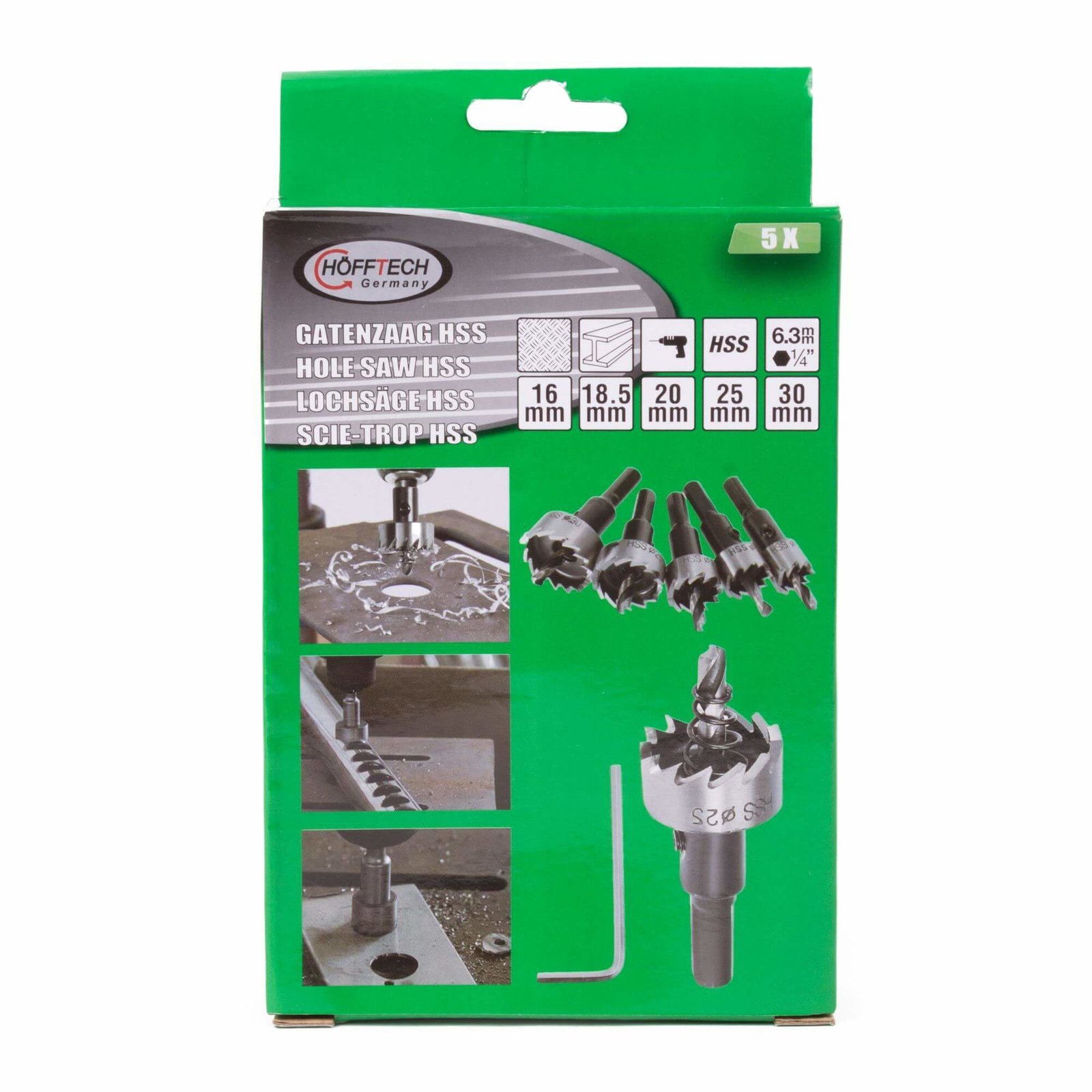 Augufreeside komplekt metallile 16-30mm 1/4"