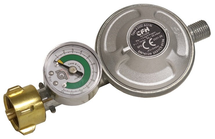 Gaasiregulaator täituvusindikaatoriga DFR428 1/4"