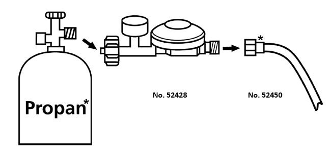 Gaasiregulaator täituvusindikaatoriga DFR428 1/4"
