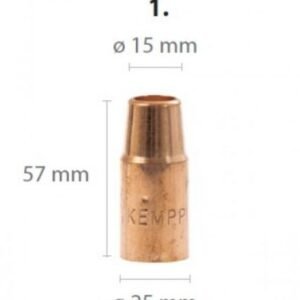 Gaasisuudmik Kemppi GX L57mm/D15mm | Keevitusseadmed>keevitusseadmete varuosad | | Trollo.ee | Üle 10 000 toote