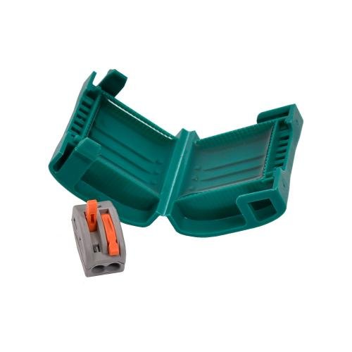 Geelharukarp IPX8 + 2-osaline riviliide IP68, 28x30x18mm