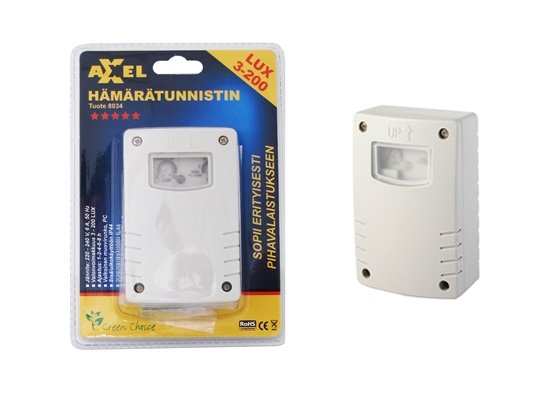 Hämaraandur Axxel 3-200Lux, 6A, valge