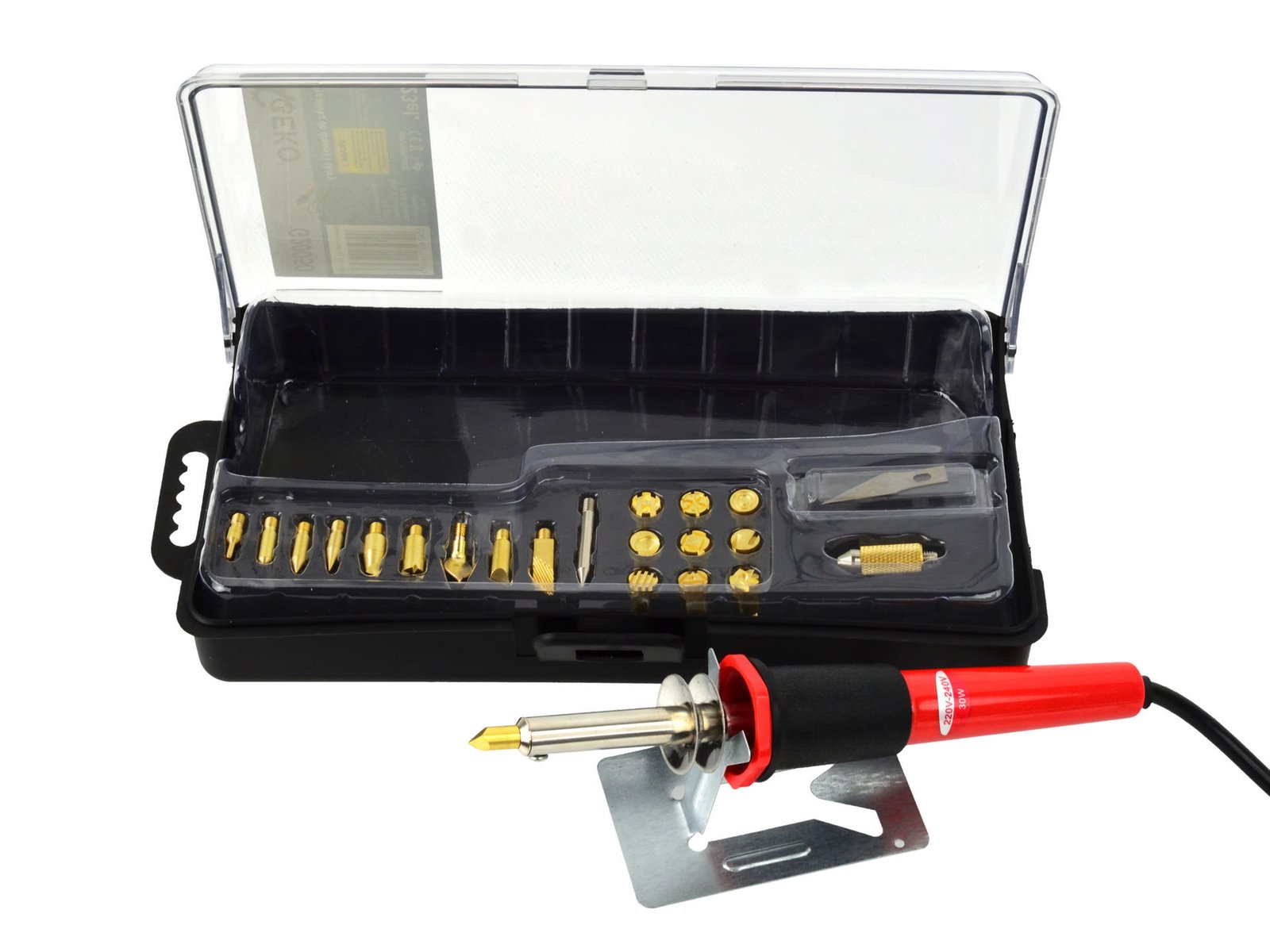 Jootekolb/puidupõleti GEKO 30W 230V, 22 otsikut