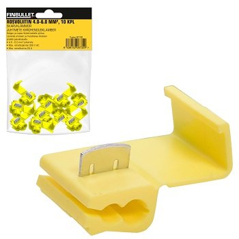 Juhtmeliitmik kollane 10tk, 4,0-6,0mm²