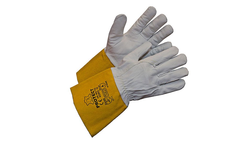 Keevitaja kindad TIG 36cm, kitse pealisnahast, nr 8