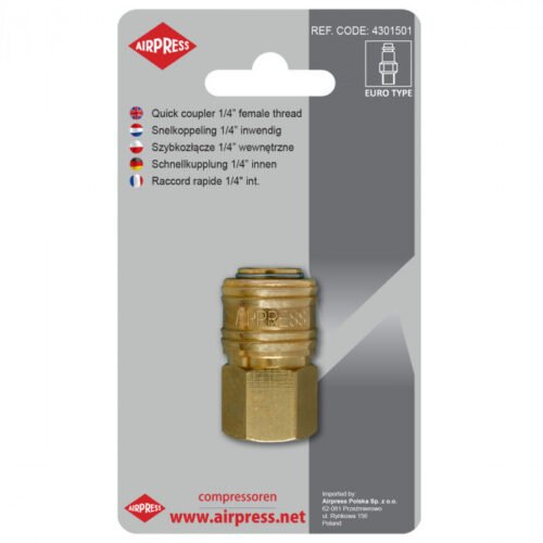 Kiirühenduspesa 1/4" sisekeere | Suruõhutööriistad>Pneumotarvikud | Airpress | Trollo.ee | Üle 10 000 toote