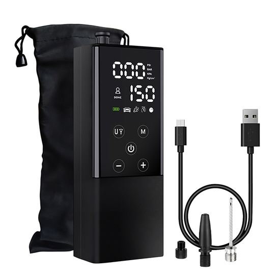 Kompressor SOLIGHT 150psi/10,3bar, laetava 2000mAh akuga