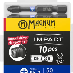 Kruviotsikud MAGNUM Impact Ph1 50mm 10tk/pakendis | Elektrikaubad | Magnum | Trollo.ee | Üle 10 000 toote