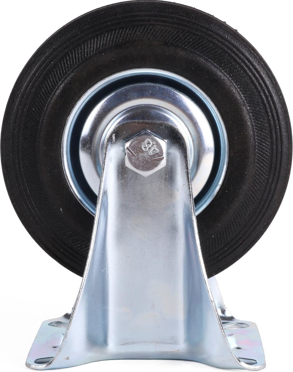 Kummiratas 125mm, fikseeritud