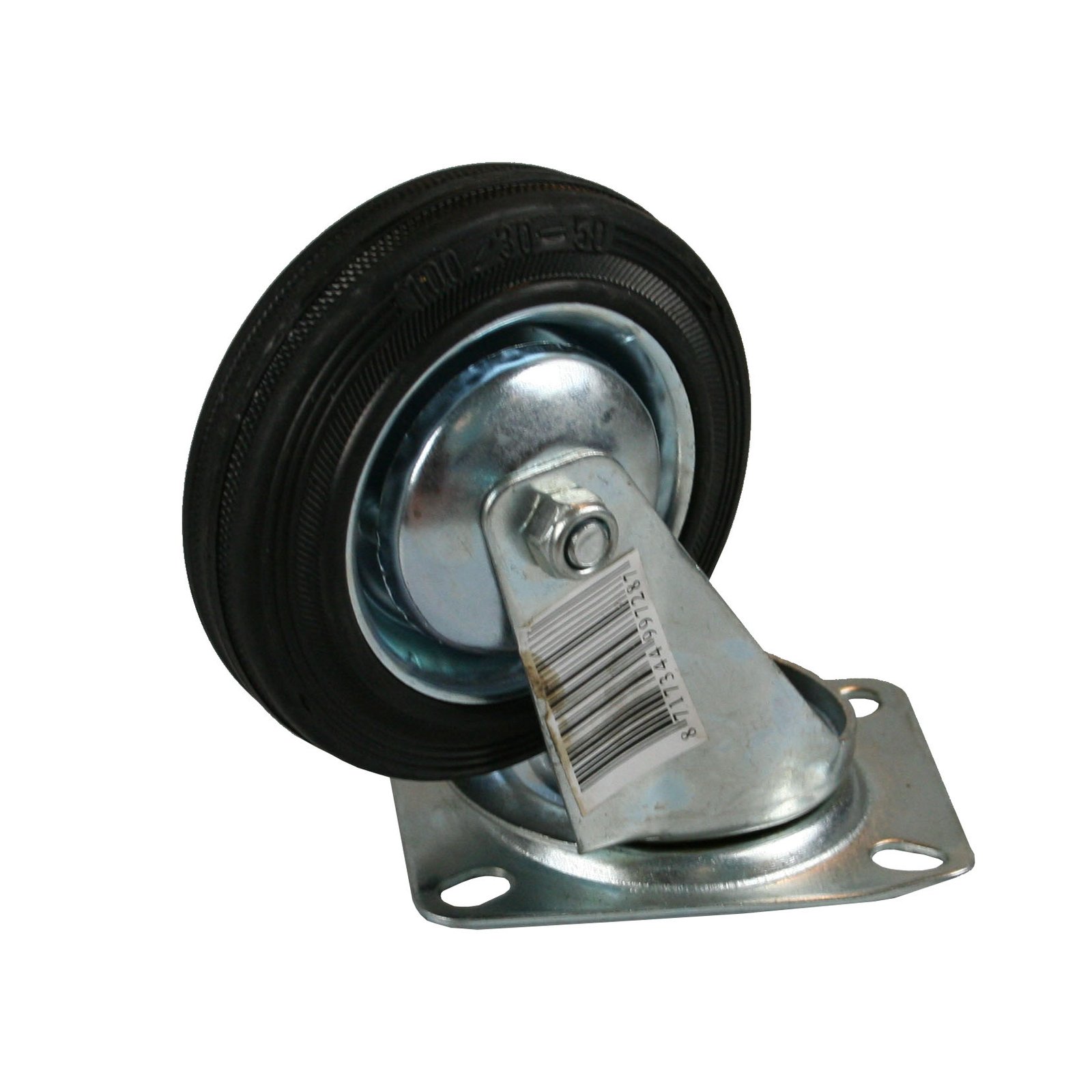 Kummiratas 200mm, 360° pööratav