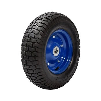 Kummiratas 410mm (16x6,5-8)/20mm metallvelg, laager