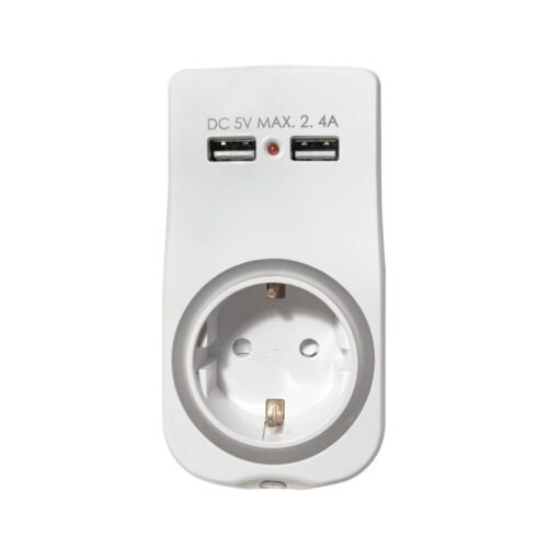 LED-öölamp/harupesa Technik 230V 2xUSB + 1x230V