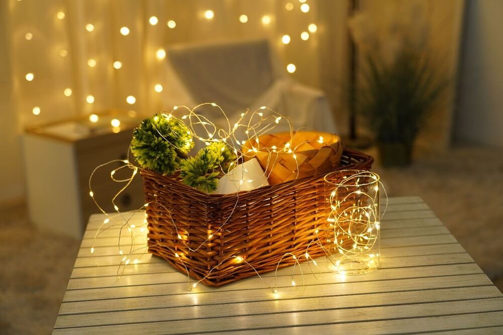 LED-valguskett Modee C1011 100LED/5m, 1W, 2700K, 3xAA