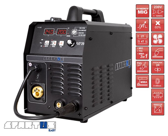 MIG keevitusinverter EasyMIG200 MIG-TIG-MMA