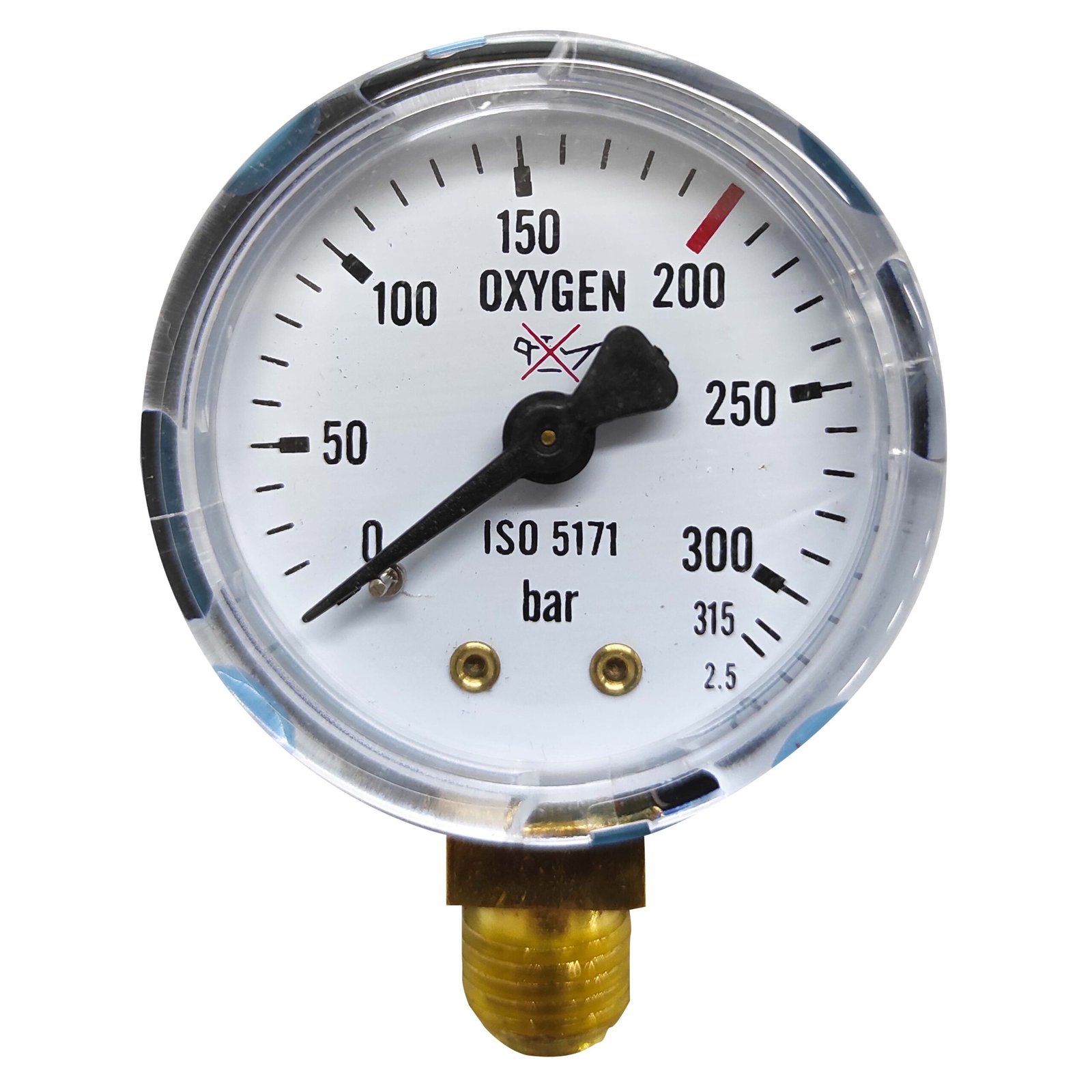 Manomeeter hapnik 50mm 315 bar sisend