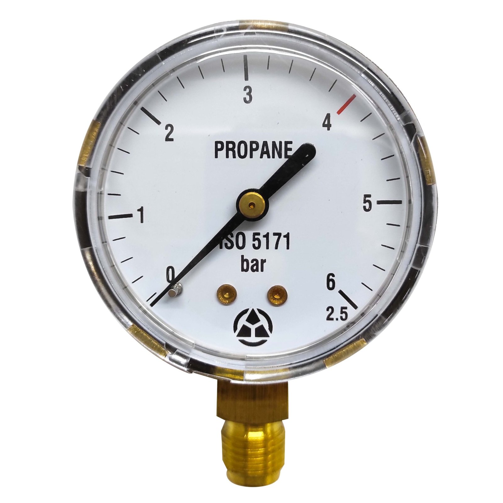 Manomeeter propaan 63mm 6 bar