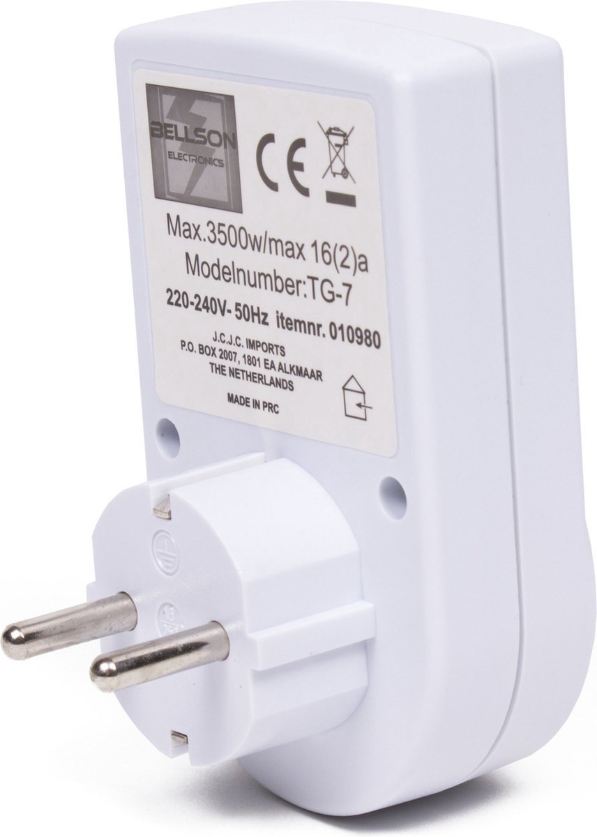 Mehaaniline programmkell/taimer 3500W; 16A; IP20 010980