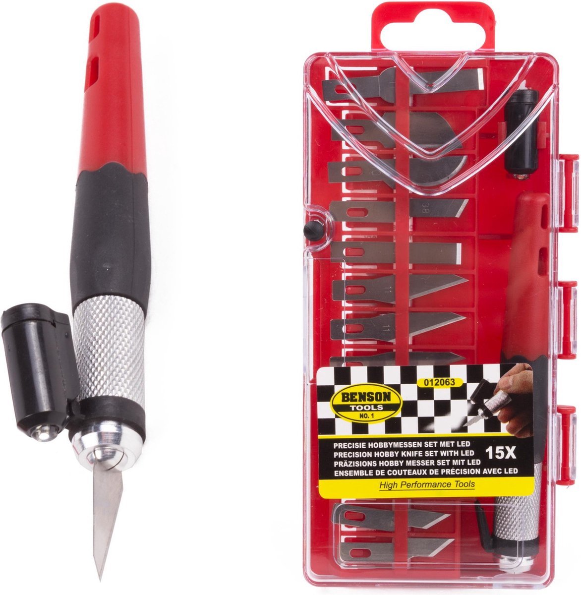 Nikerdusnuga BENSON 15 osa, LED-valgustus