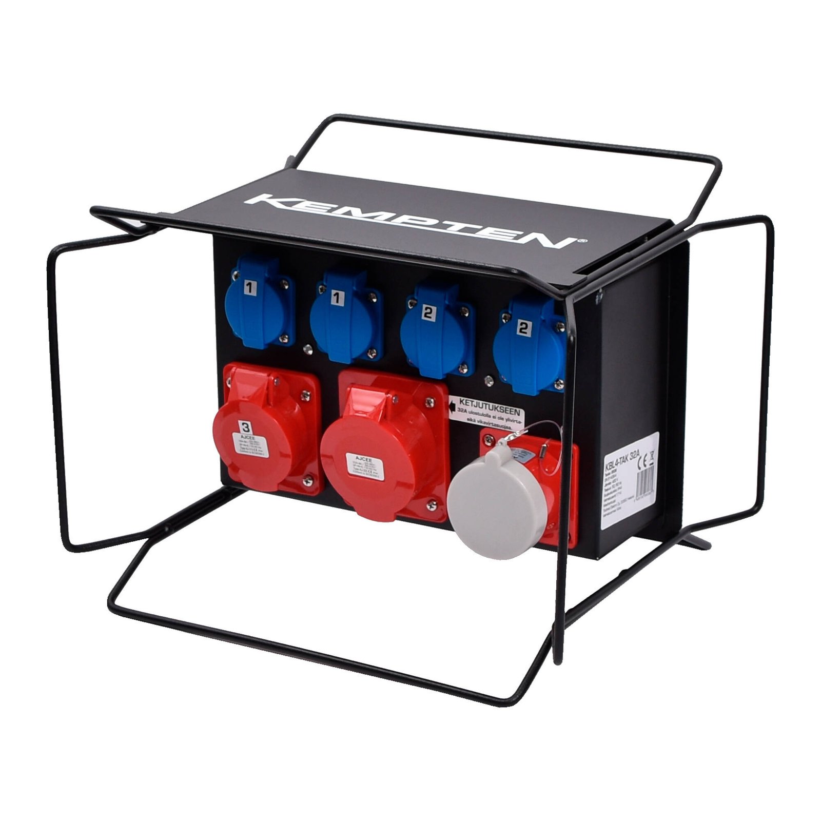 Objektijagaja 1x32A, 1x16A + 4x230V 32A, rikkevoolukaitse