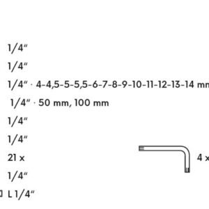 Padrunvõtmete komplekt FESTA 1/4" 45-osaline | Käsitööriistad>Padrunid>Padrunite komplektid | Festa | Trollo.ee | Üle 10 000 toote
