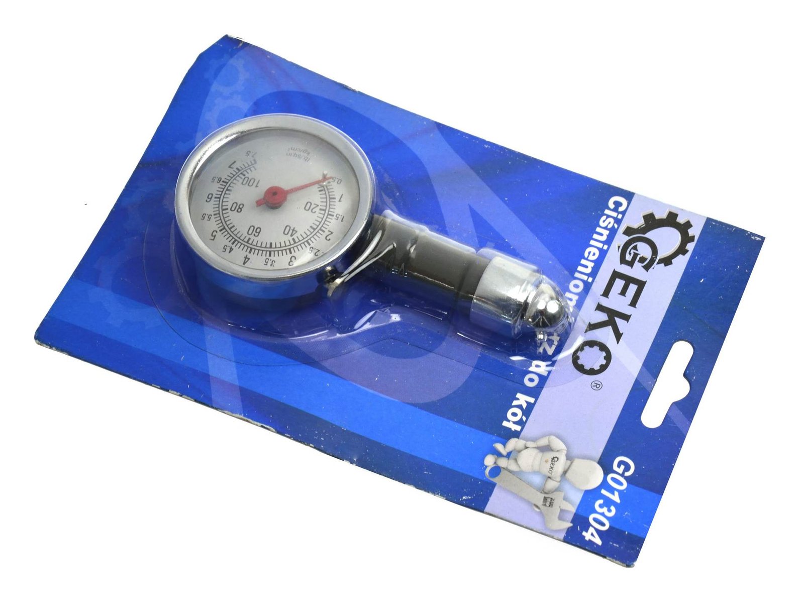 Rehvirõhumanomeeter GEKO metallist, 45° nurk