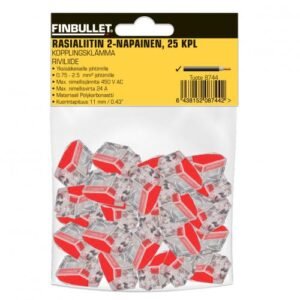 Riviliide 2-PIN 25tk/pakendis | Elektrikaubad | Finbullet Elektro | Trollo.ee | Üle 10 000 toote