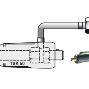 TIG põleti pistik DX50 gaas 3/8